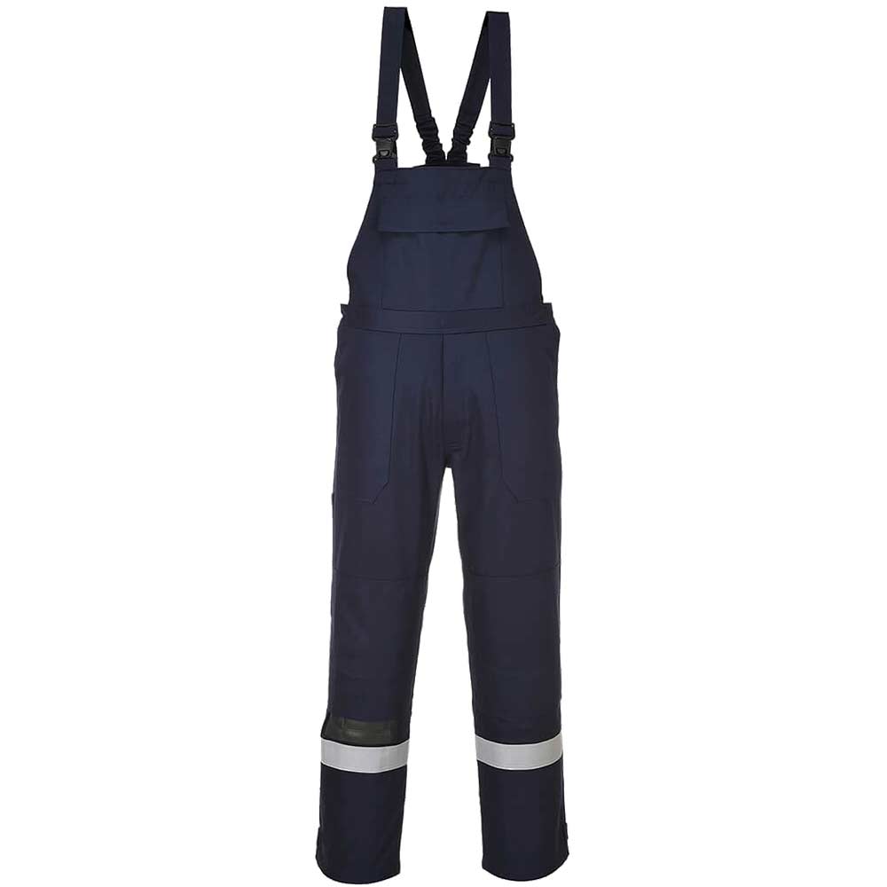 Photo of Biz Flame Plus Mens Flame Resistant Bib And Brace Navy 2xl