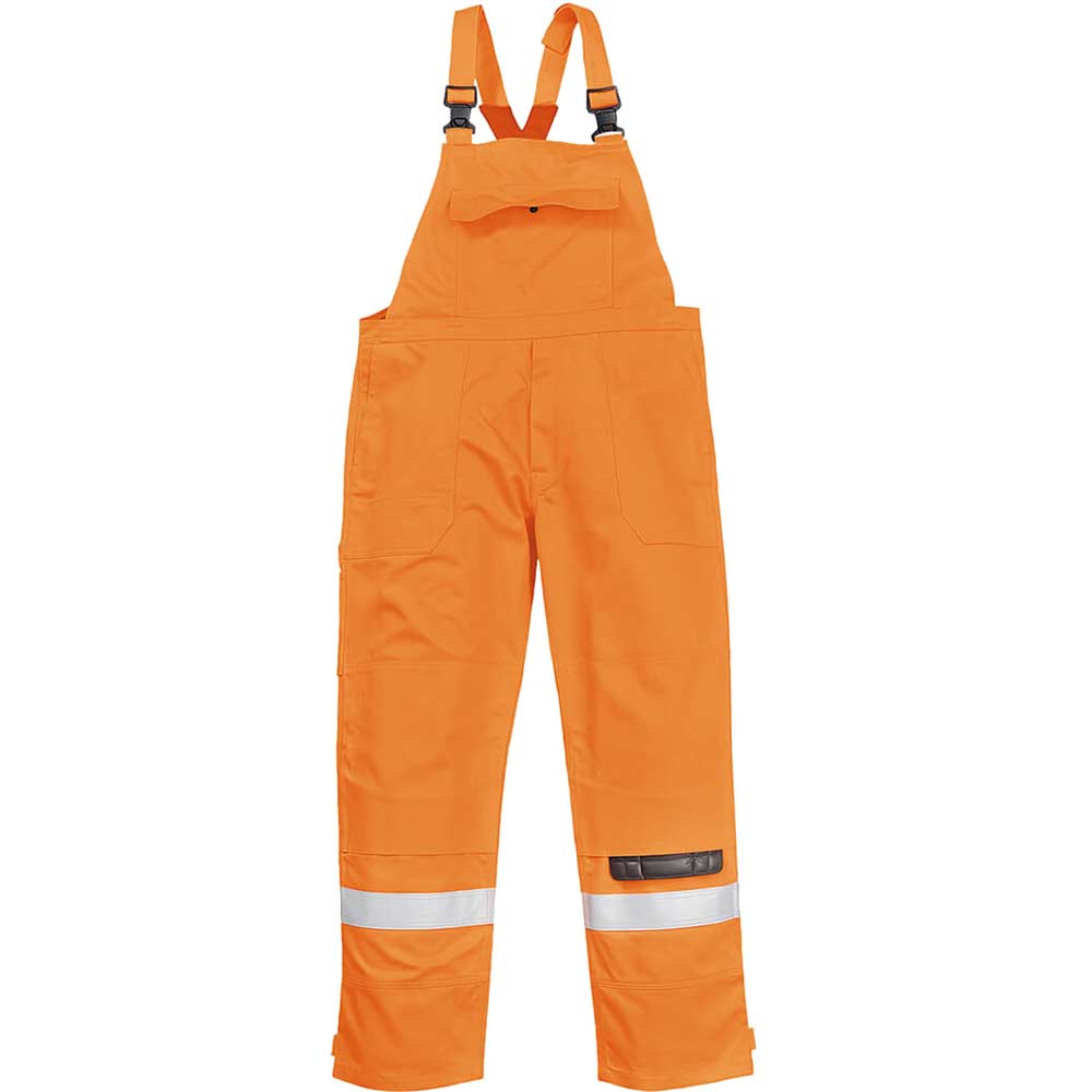 Photo of Biz Flame Plus Mens Flame Resistant Bib And Brace Orange 4xl