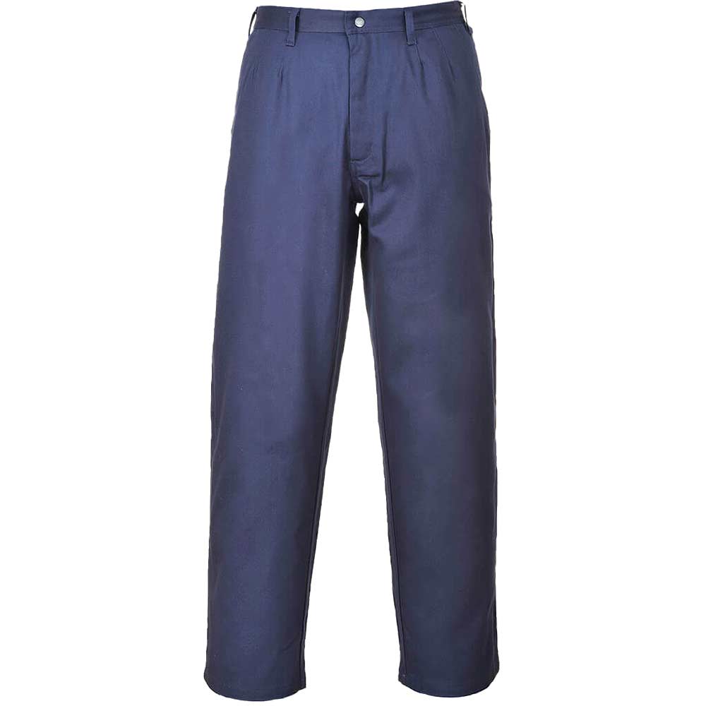 Image of Biz Flame Pro Mens Flame Resistant Trousers Navy Blue 2XL 34"