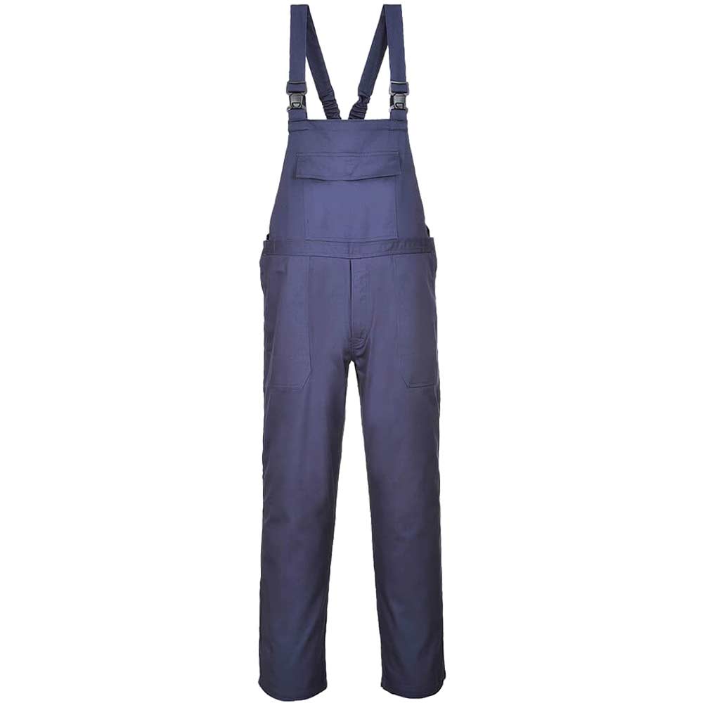 Photo of Biz Flame Mens Pro Flame Resistant Bib And Brace Navy Xl