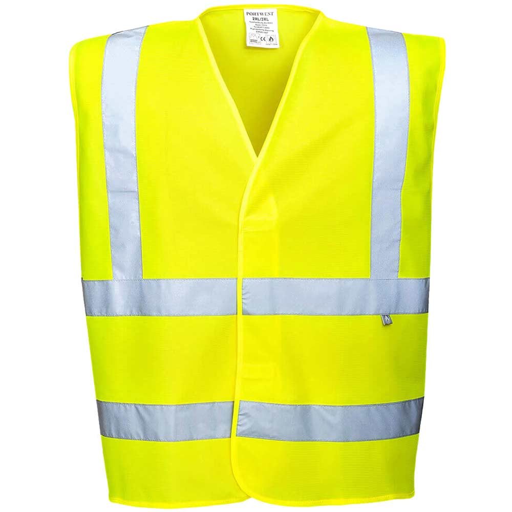 Image of Biz Flame Hi Vis Flame Resistant Vest Yellow M
