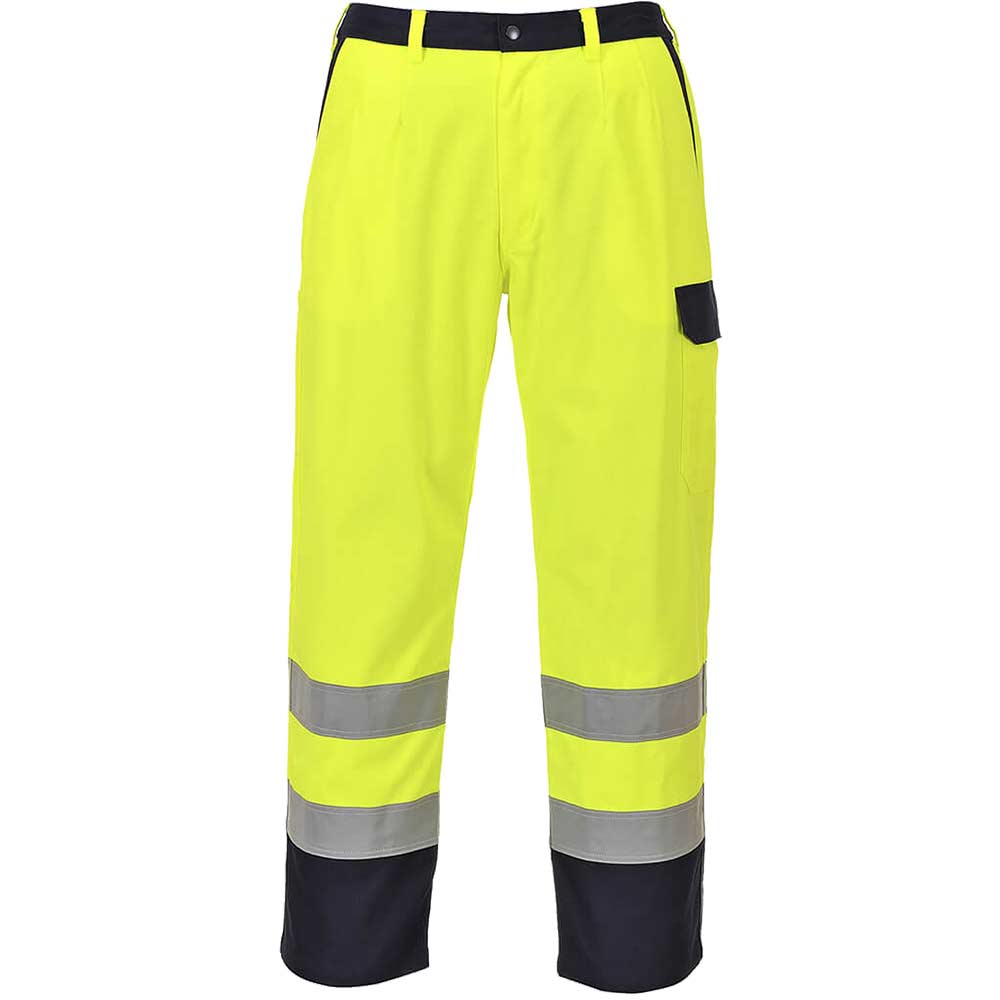 Photo of Biz Flame Pro Mens Flame Resistant Trousers Yellow M