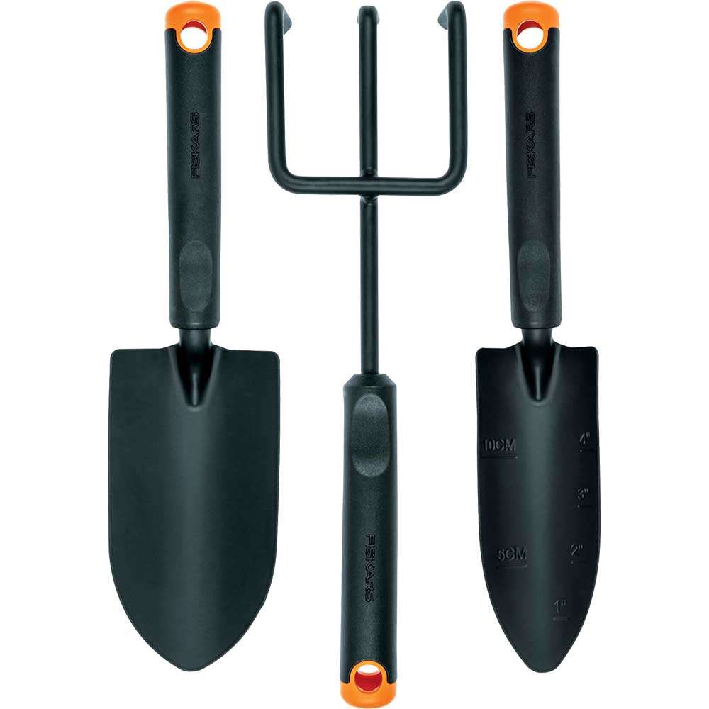 Image of Fiskars ERGO 3 Piece Garden Planting Hand Tool Set