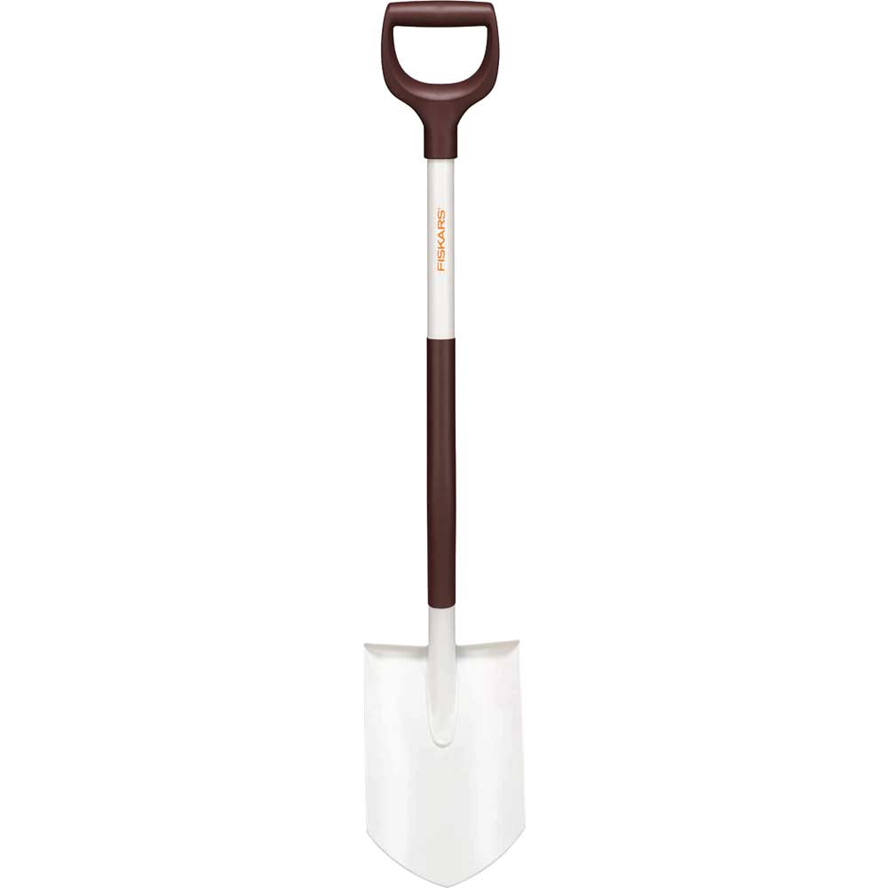 Fiskars WHITE Pointed Border Spade 1.05m