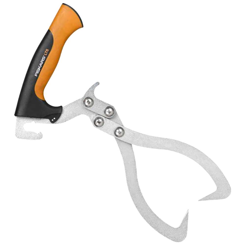 Image of Fiskars LT6 WoodXpert Log Tongs for Lifting and Transporting Logs