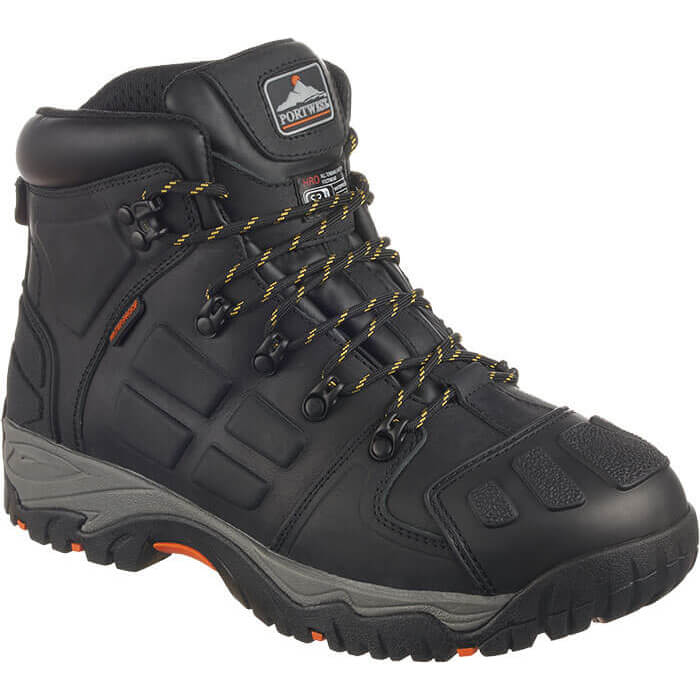 Portwest Mens Steelite Monsal Steel Toe Cap Safety Boots Black Size 7