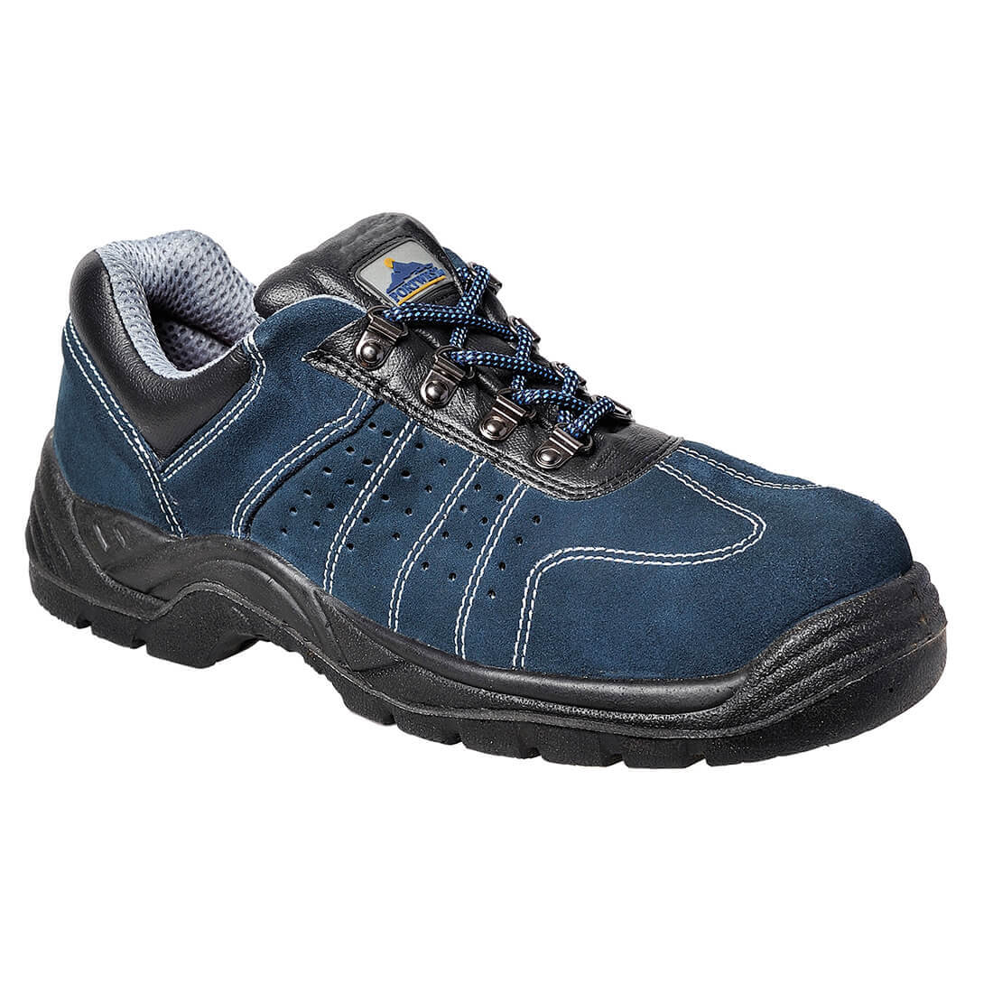 Portwest Steelite Perforated Steel Toe Cap Trainers Blue Size 3