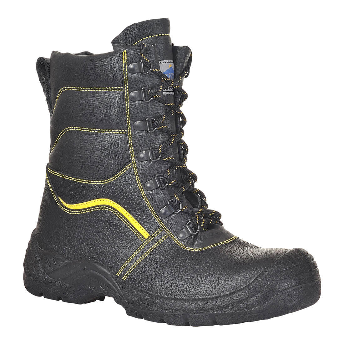 Portwest Steelite Protector Fur Lined High Leg Safety Boots Black Size 5