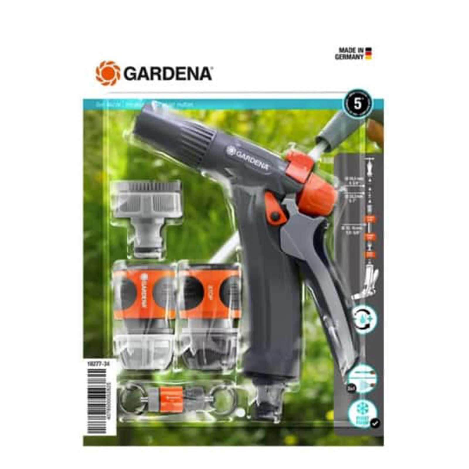Image of Gardena ORIGINAL 4 Piece Basic Cleaning Spray Gun Set