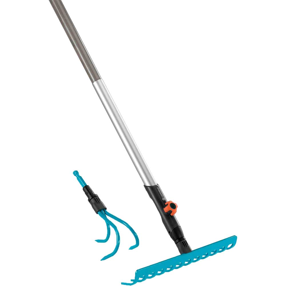Photo of Gardena Combisystem Soil Rake And Grubber Set 1.3m