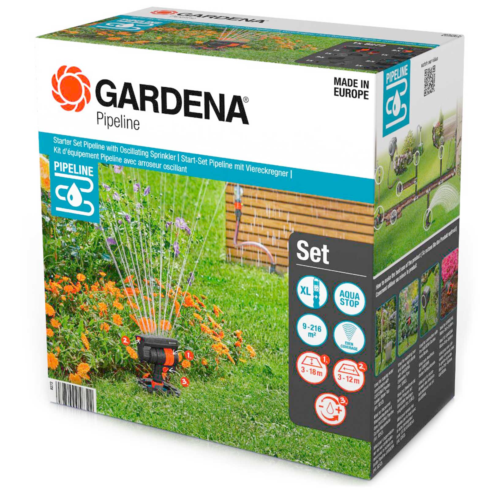 Image of Gardena PIPELINE Starter Set with Sprinkler