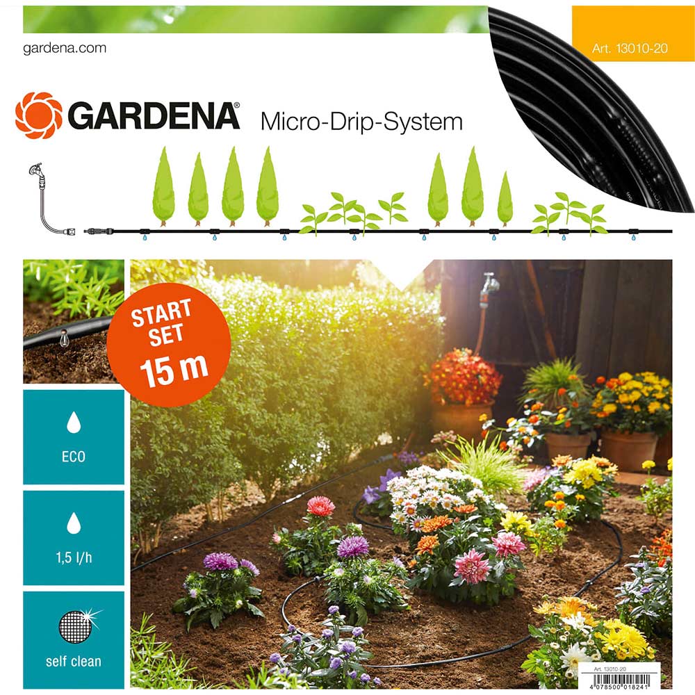Photo of Gardena Micro Drip S Above Ground Water Irrigation Starter Set