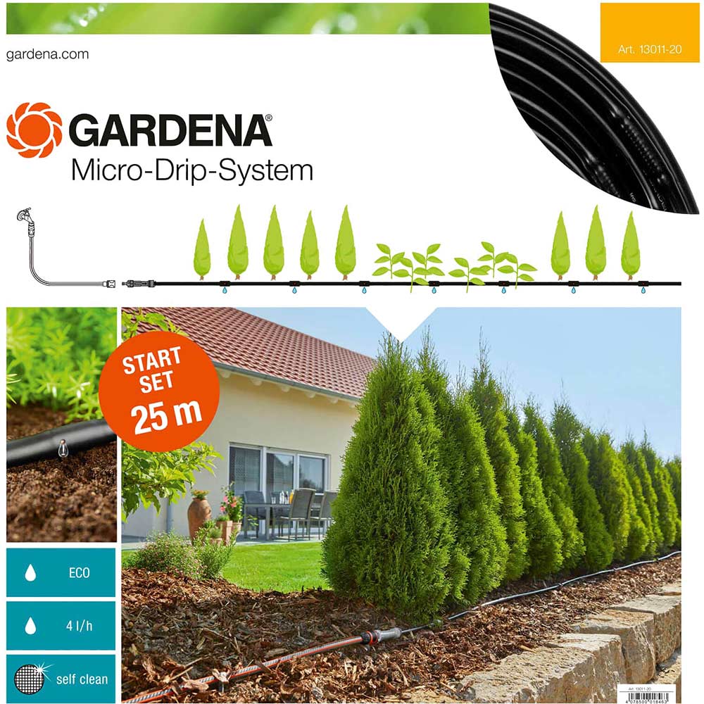 Image of Gardena MICRO DRIP M Above Ground Water Irrigation Starter Set