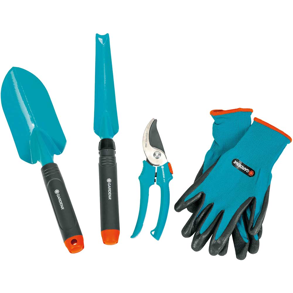 Gardena Secateur, Trowel and Gloves Gardening Tool Kit Garden Tool Sets