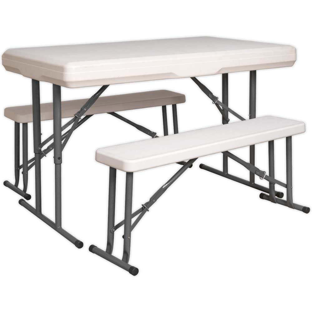 Sealey GL87 Portable Folding Table & Bench Set