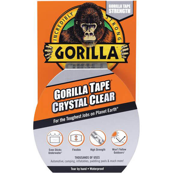 Image of Gorilla Glue Gorilla Tape® 48mm x 8.2m Crystal Clear
