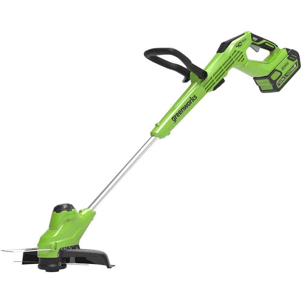 Greenworks G40T5 40v Cordless Grass Trimmer and Edger 300mm 1 x 2ah Li-ion Charger