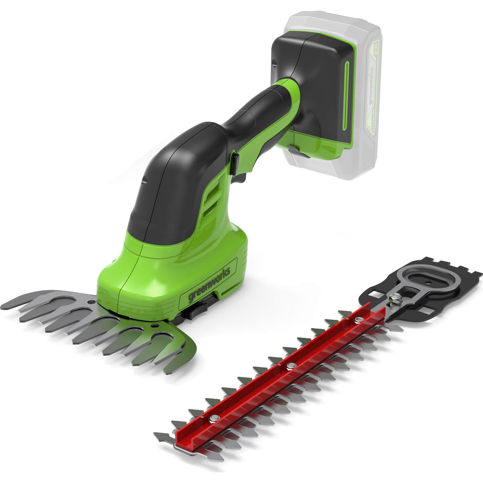 Greenworks G24SHT 24v Cordless Grass and Shrub Shears No Batteries No Charger FREE Gloves, Lubricant & Safety Glasses Worth £12