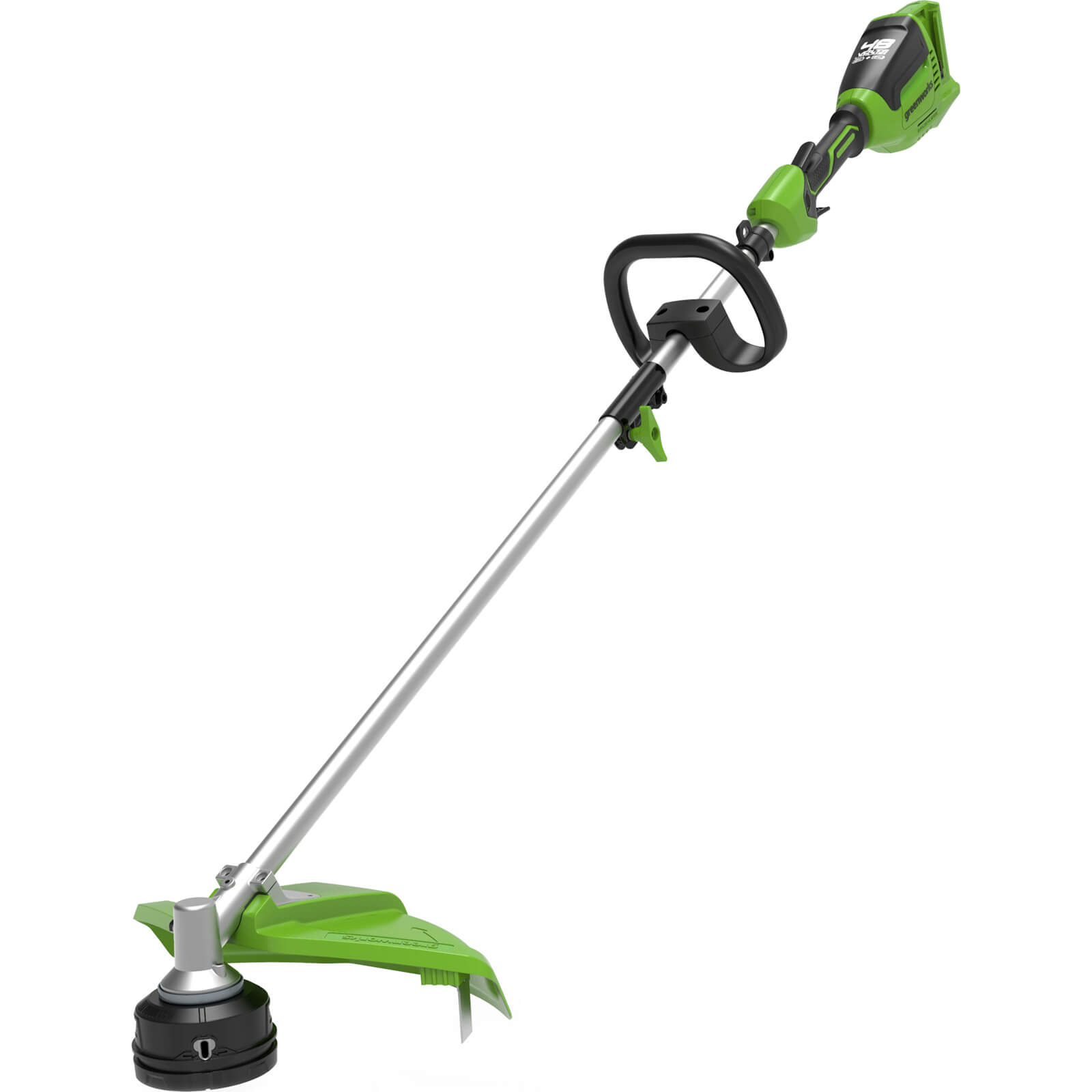 Image of Greenworks GD24X2TX 48v Cordless Grass Trimmer 400mm (Attachment Compatible) No Batteries No Charger