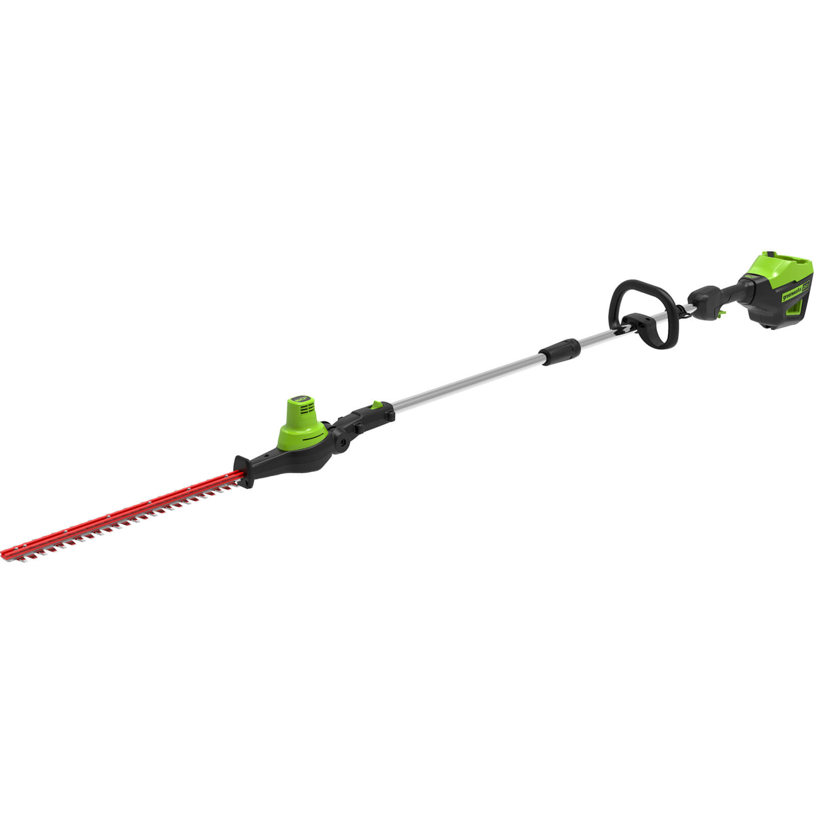 Greenworks GD60PHT51 60v Cordless Brushless Long Reach Hedge Trimmer 510mm No Batteries No Charger FREE Gloves, Lubricant & Safety Glasses Worth £12