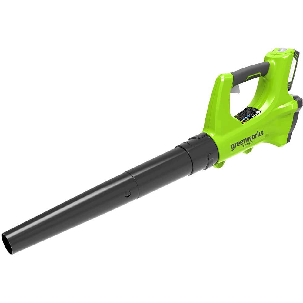 Image of Greenworks G24AB 24v Cordless Axial Garden Leaf Blower No Batteries No Charger