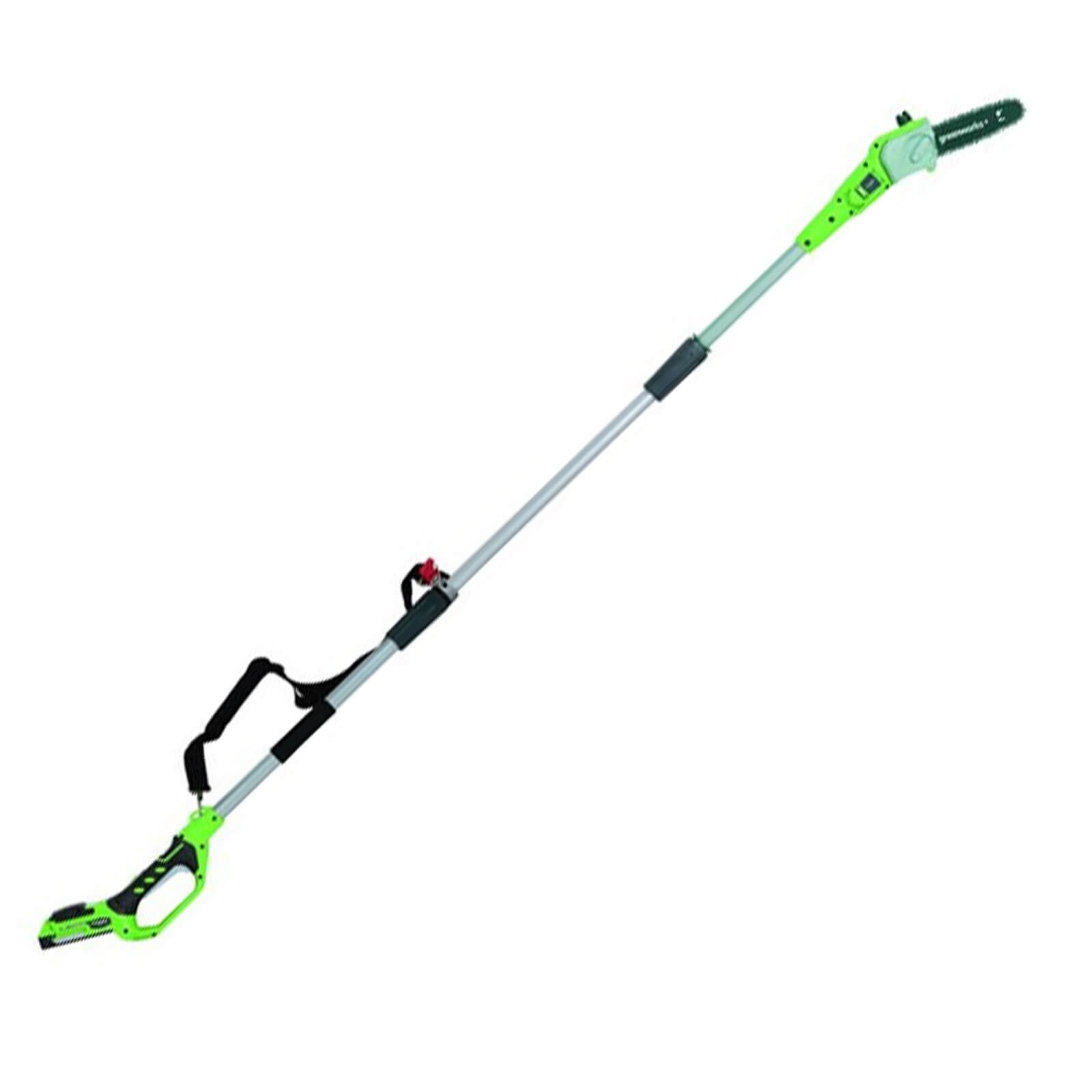 Greenworks G24PS 24v Cordless Telescopic Pole Tree Pruner 1 x 2ah Li-ion Charger FREE Chainsaw Oil Worth £9
