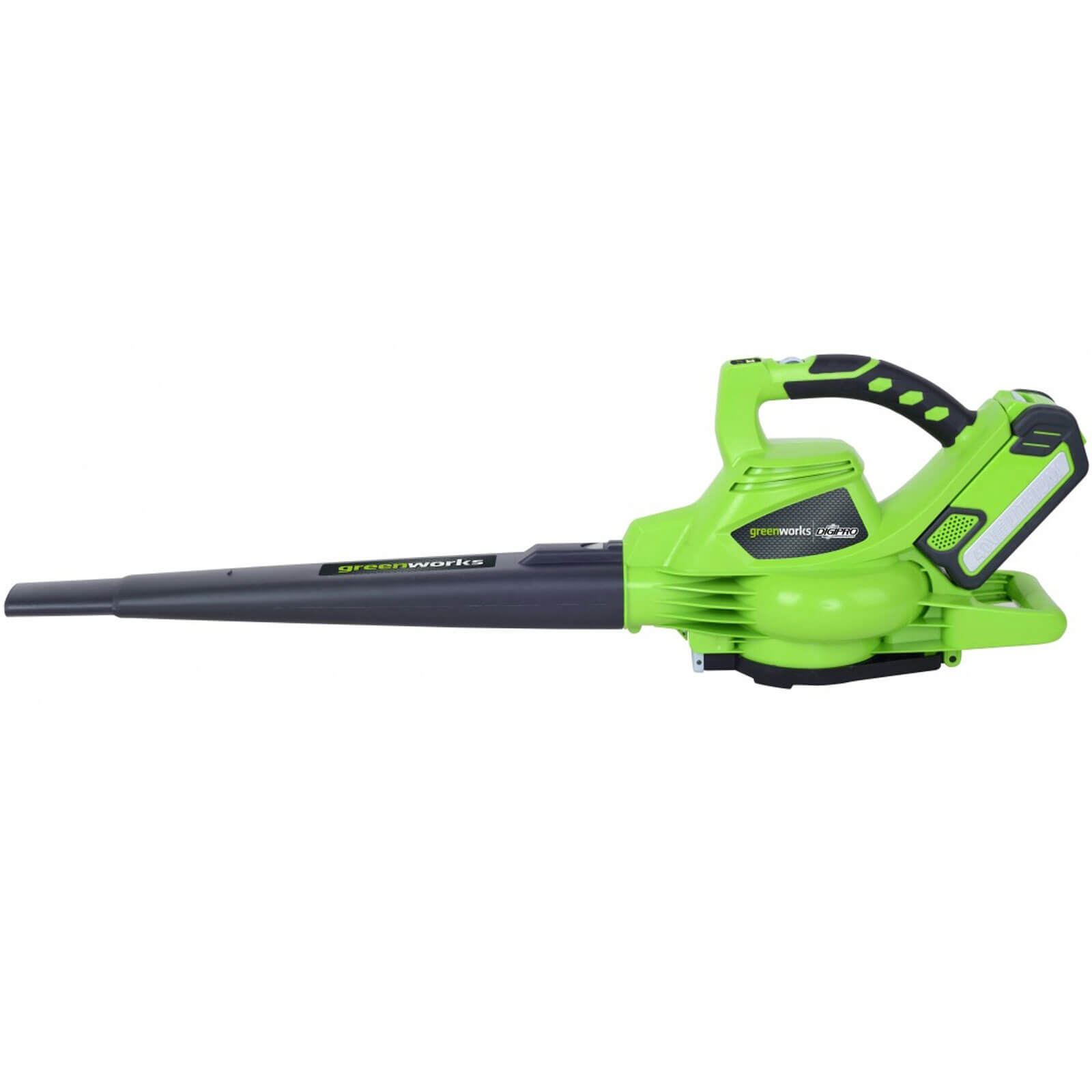 Li-Ion 40 V 280 km//Hour Air Speed 45 l Bag Speed Control Powerful Brushless Motor Without Battery and Charger /& G40B2 Battery Greenworks Tools GD40BV Cordless Leaf Blower and Vacuum 2-in-1