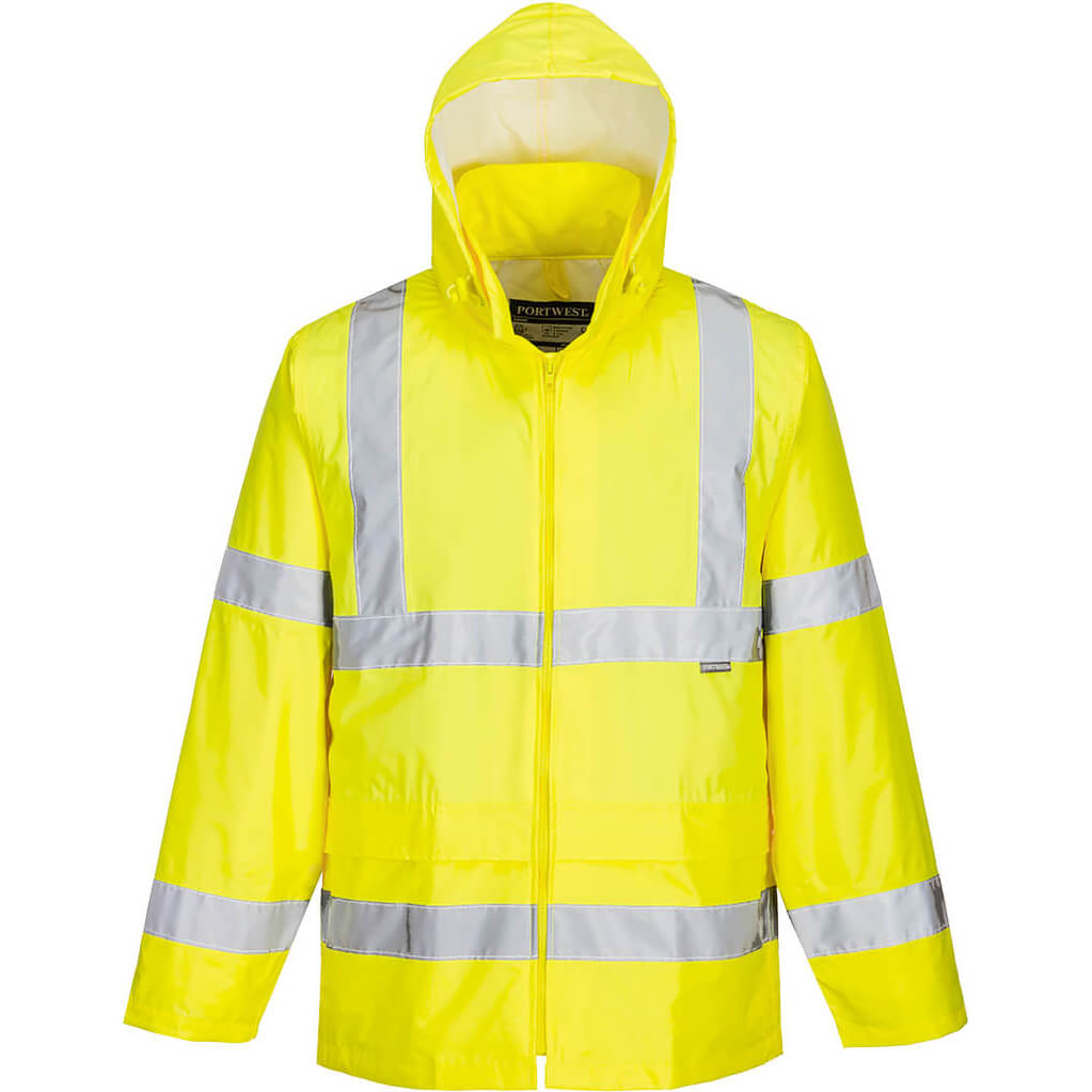 Image of Portwest Hi Vis Rain Jacket Yellow 3XL