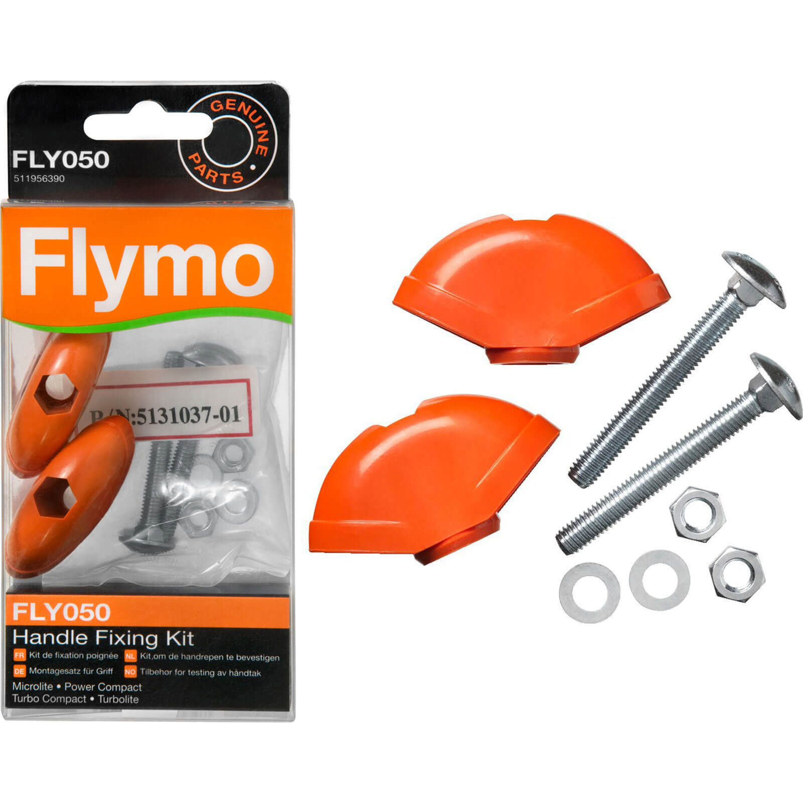Flymo FLY050 Genuine Handle Fixing Kit for Lawnmowers