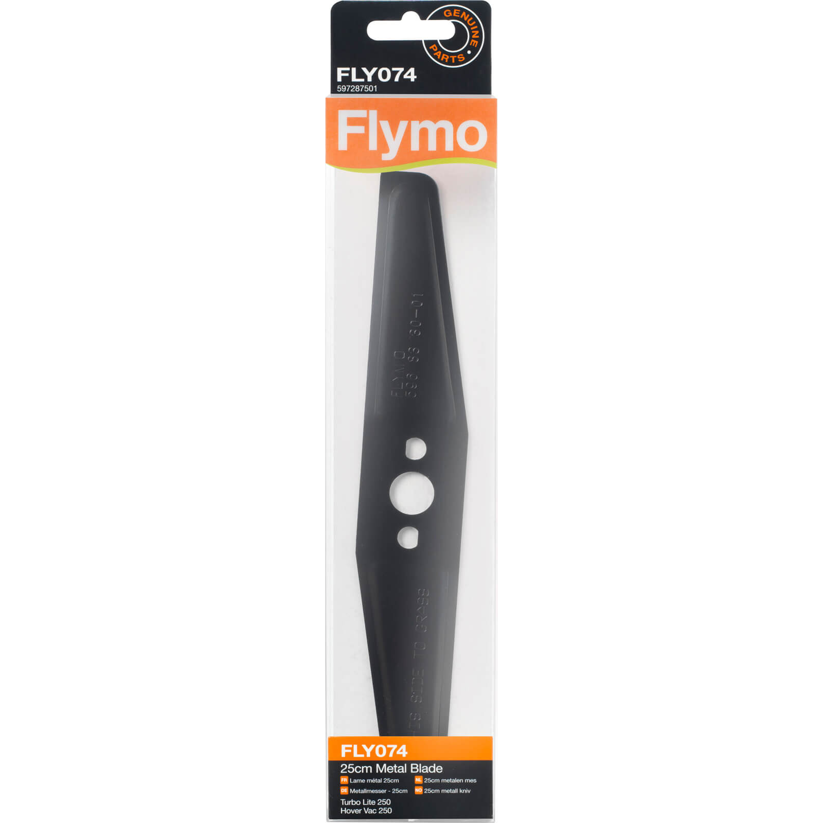 Flymo FLY074 Genuine Blade for Hovervac and Turbolite 250 Lawnmowers 250mm Pack of 1