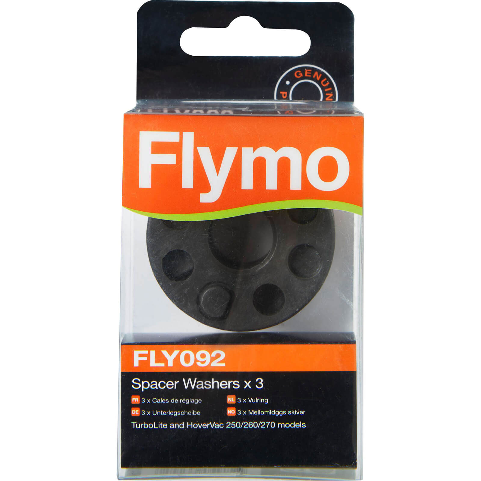 Flymo FLY092 Genuine Spacers for Hovervac and Turbolite Lawnmowers Pack of 3