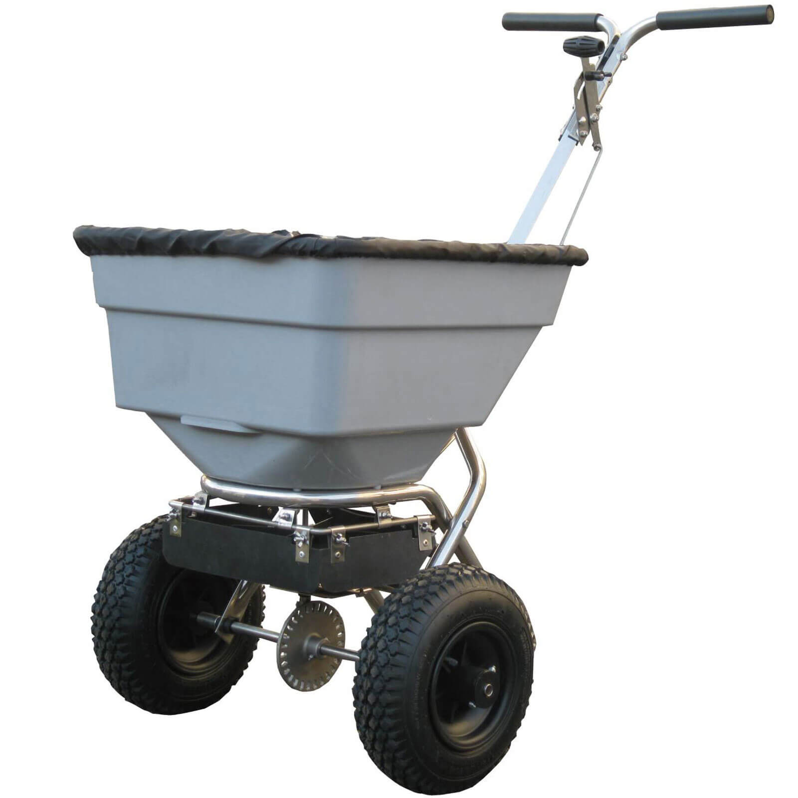 Photo of Handy Thss100 Stainless Steel Push Feed- Grass And Salt Broadcast Spreader 45kg