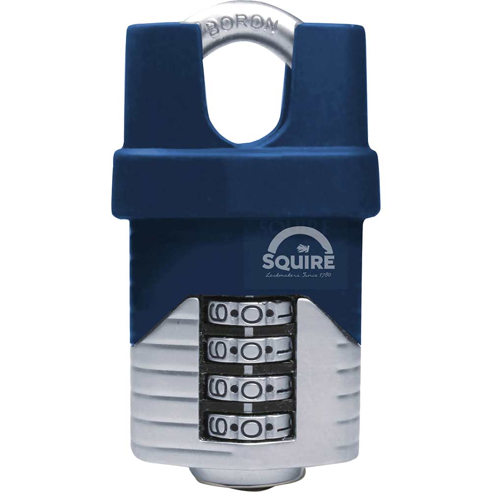 Photo of Henry Squire Vulcan Boron Shackle Combination Padlock 50mm Closed