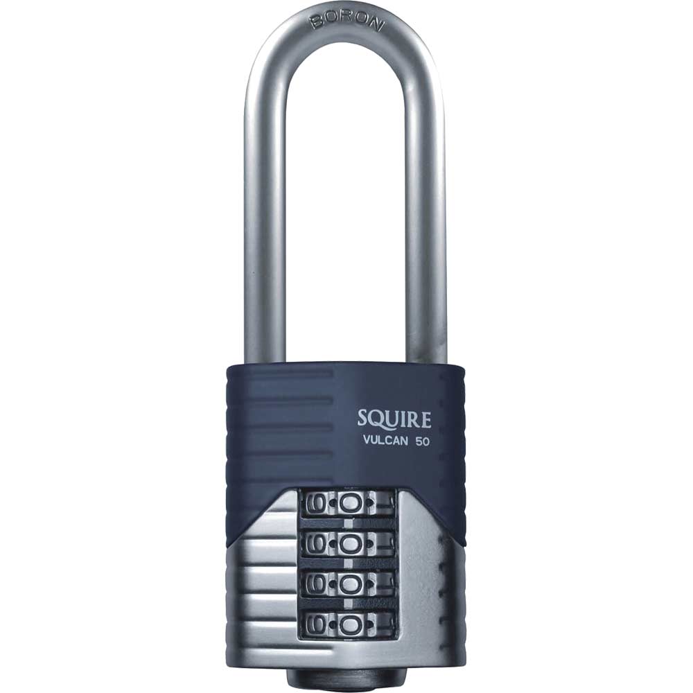 Photo of Henry Squire Vulcan Boron Shackle Combination Padlock 50mm Long