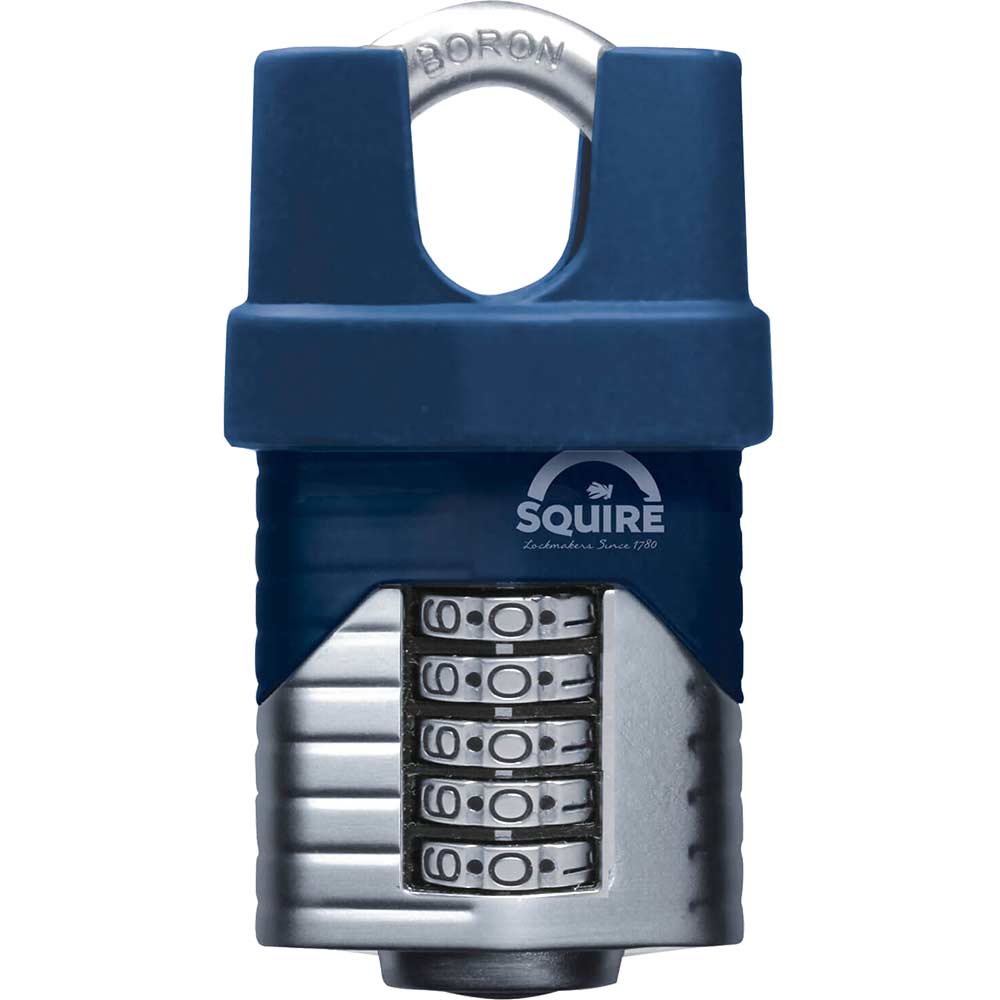 Photo of Henry Squire Vulcan Boron Shackle Combination Padlock 60mm Closed