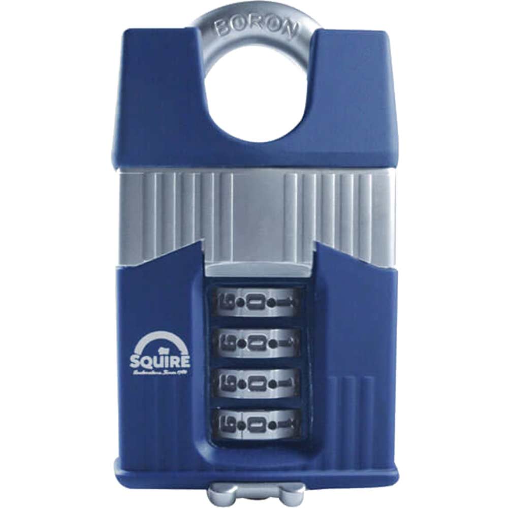 Photo of Henry Squire Warrior High-security Shackle Combination Padlock 55mm Closed