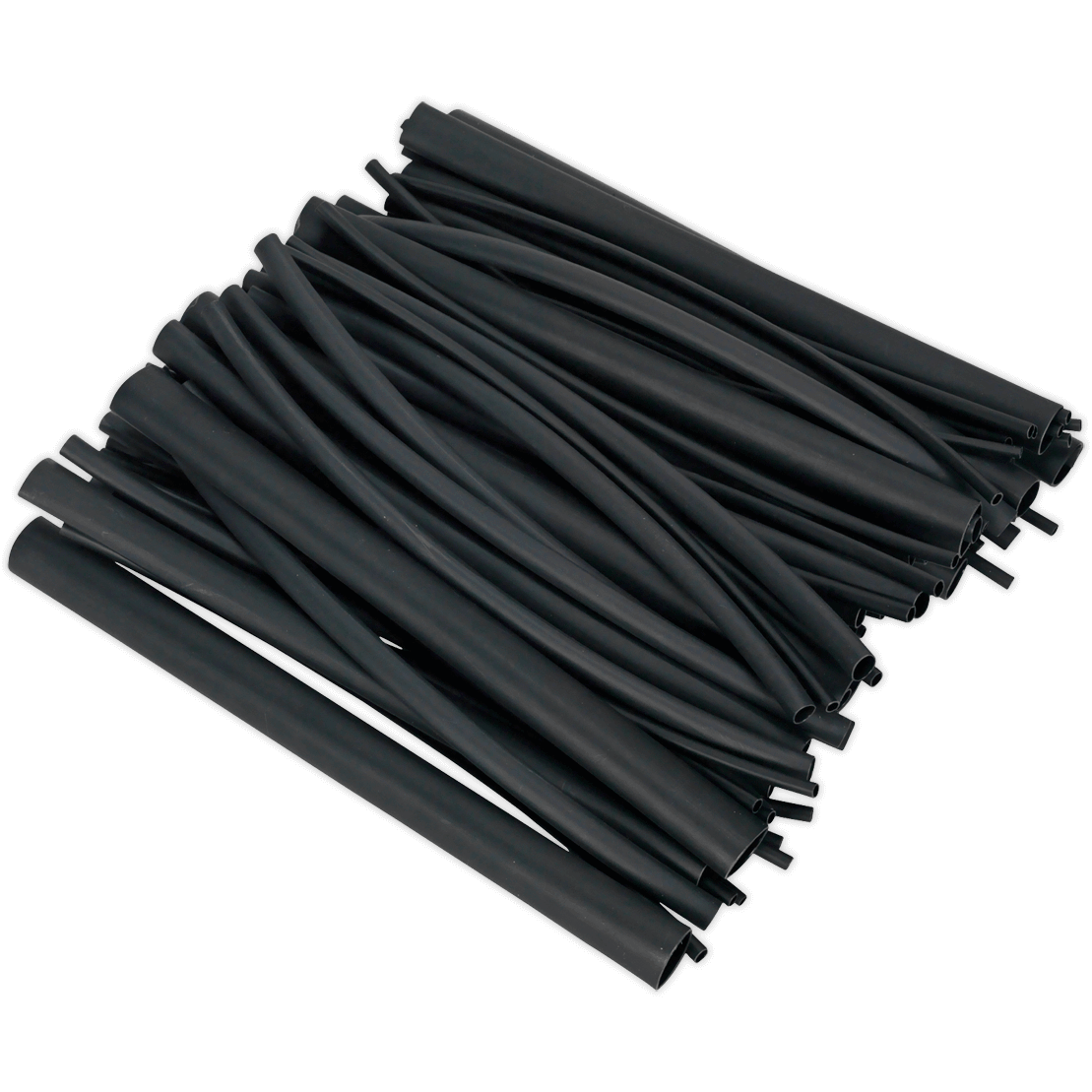 Sealey 72 Piece Adhesive Lined Heat Shrink Tubing Assortment Black