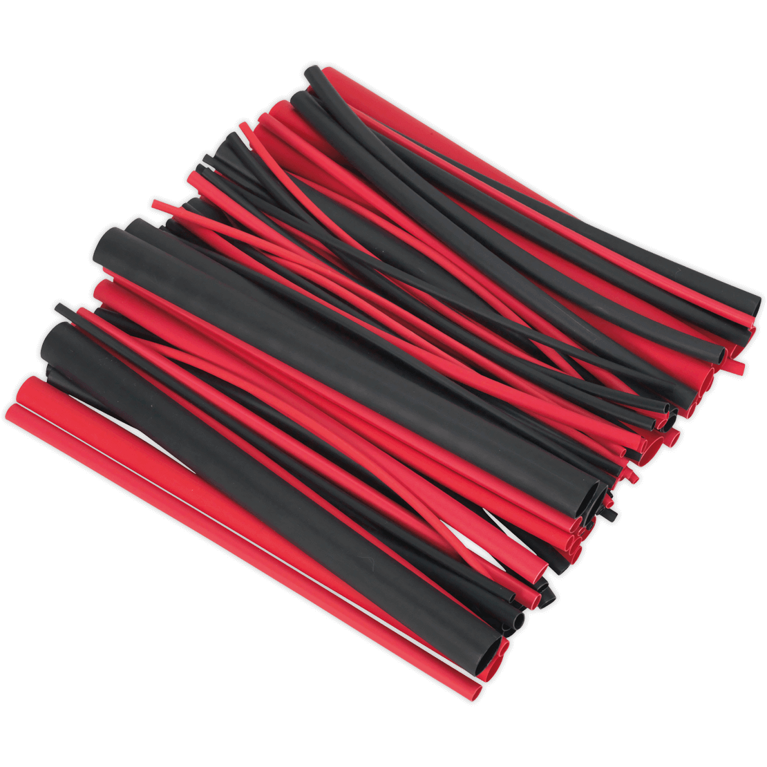 Sealey 72 Piece Adhesive Lined Heat Shrink Tubing Assortment Black / Red