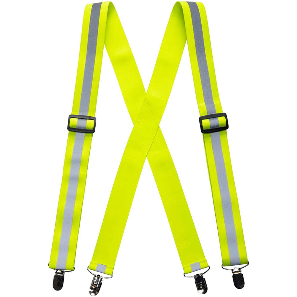 Photo of Portwest Hi Vis Trousers Braces Yellow One Size