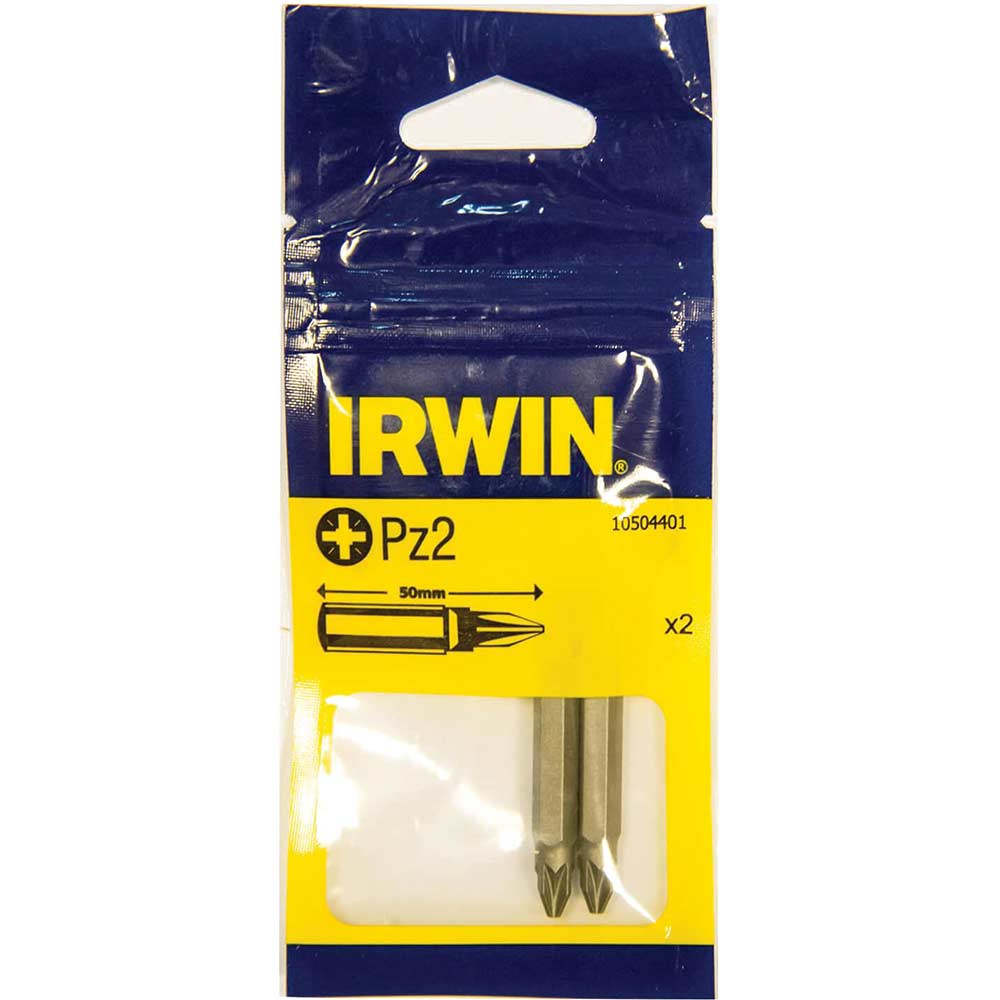 Photo of Irwin Pozi Screwdriver Bit Pz2 50mm Pack Of 2