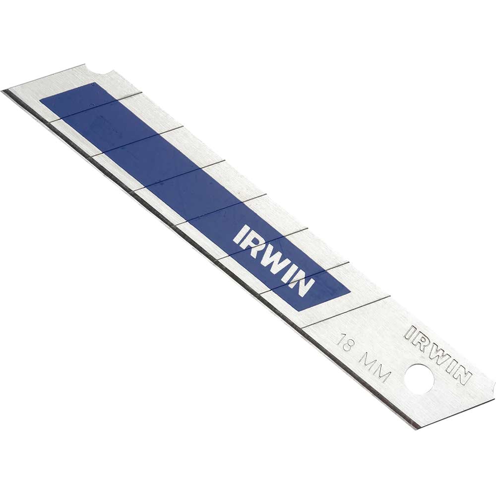 Irwin Blue Snap Off Trimming Knife Blades 18mm Knife Blades