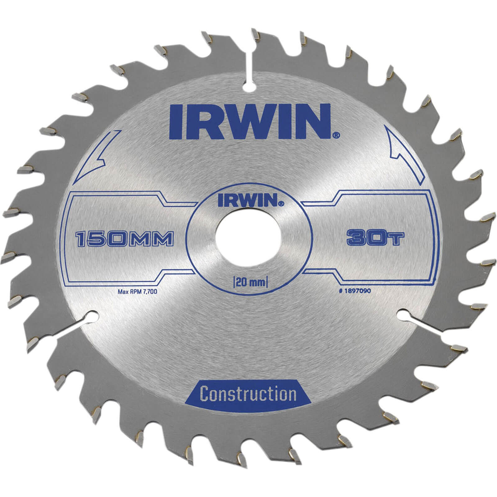 Photo of Irwin Atb Construction Circular Saw Blade 150mm 30t 20mm
