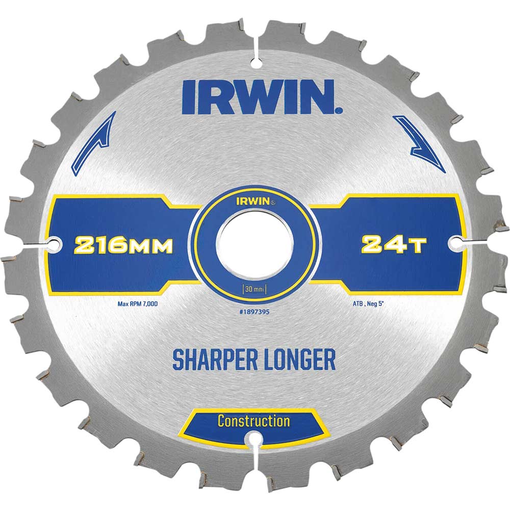 Irwin ATB Ultra Construction Circular Saw Blade Circular Saw Blades