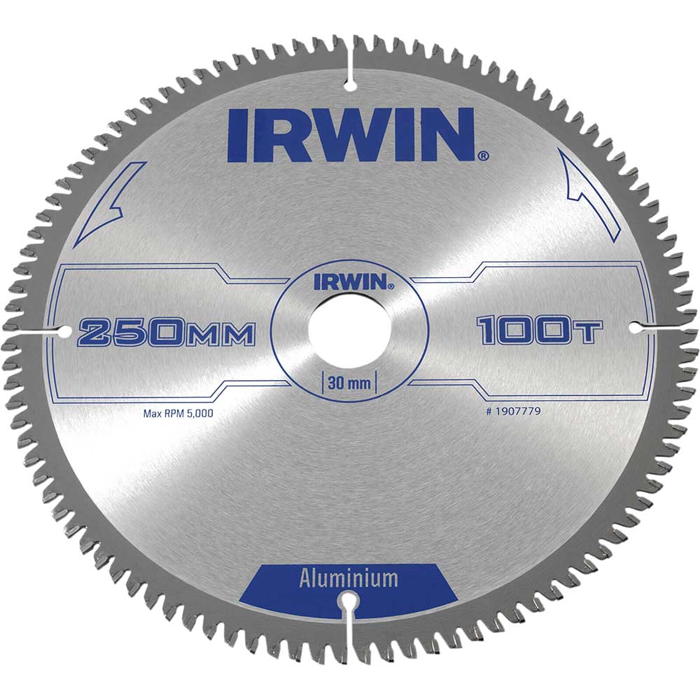 Photo of Irwin Aluminium Non-ferrous Metal Saw Blade 250mm 100t 30mm