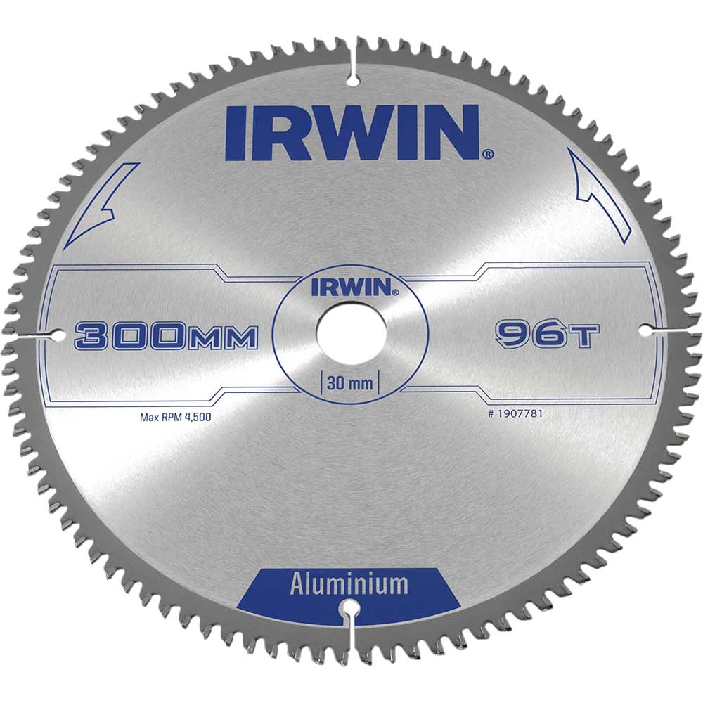 Photo of Irwin Aluminium Non-ferrous Metal Saw Blade 300mm 96t 30mm