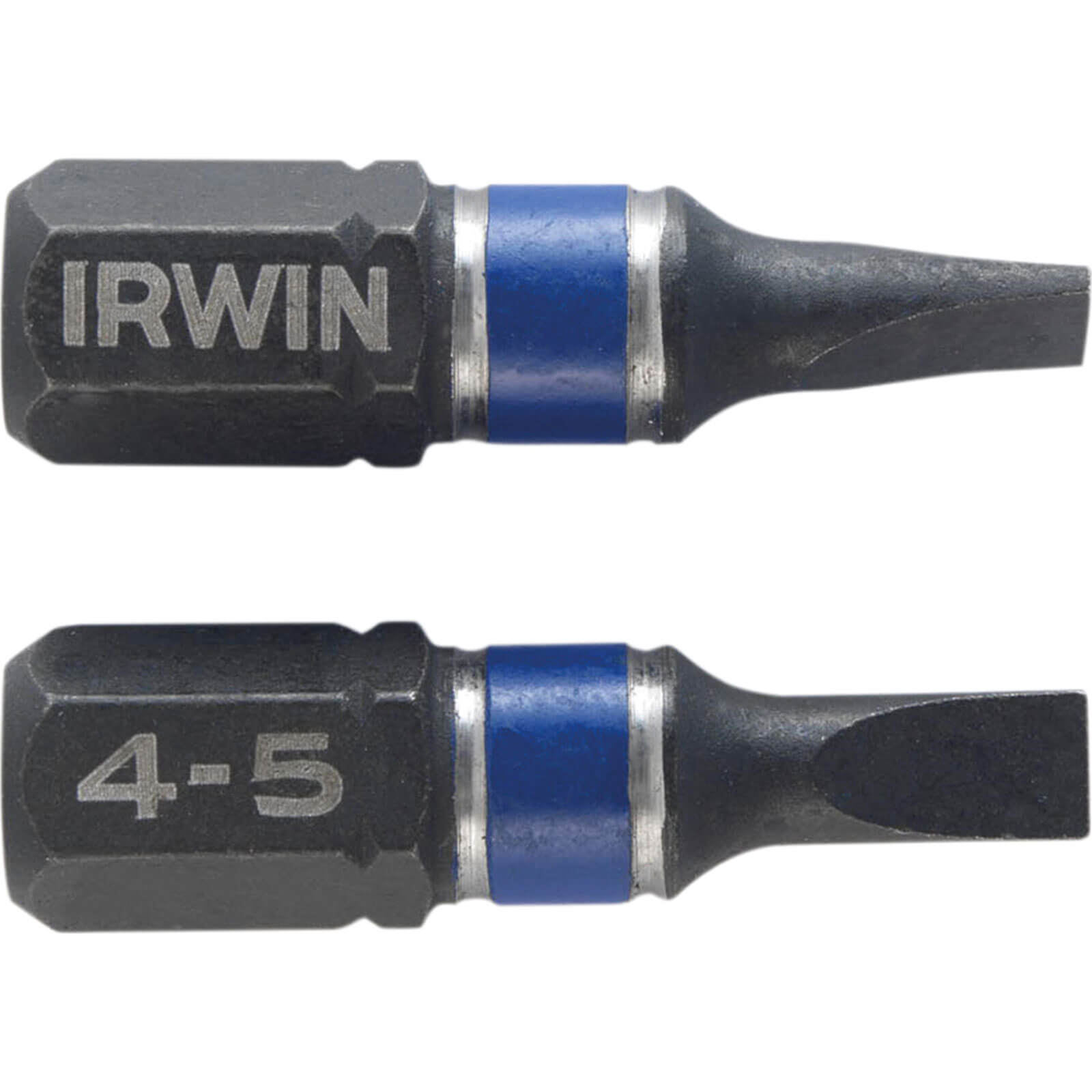 Photo of Irwin Impact Slotted Screwdriver Bits 4.5mm 25mm Pack Of 2