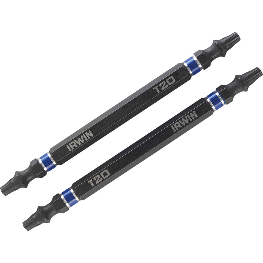 Photo of Irwin Double Ended Impact Torx Screwdriver Bit T20 100mm Pack Of 2