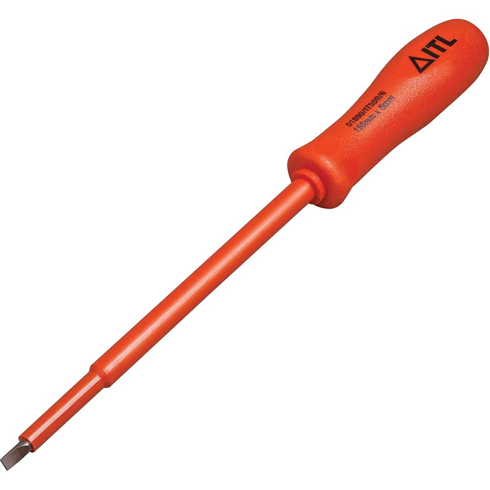Photo of Itl Insulated Parallel Slotted Electricians Screwdriver 5mm 150mm