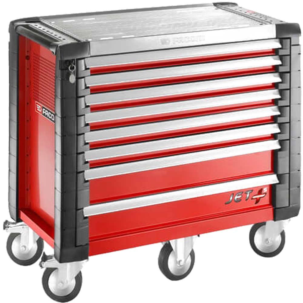 Image of Facom JET+ 8 Drawer Roller Cabinet Red