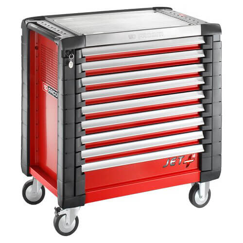 Image of Facom JET+ 9 Drawer Roller Cabinet Red